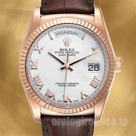 rolex day date cinturino pelle|rolex daytime wear.